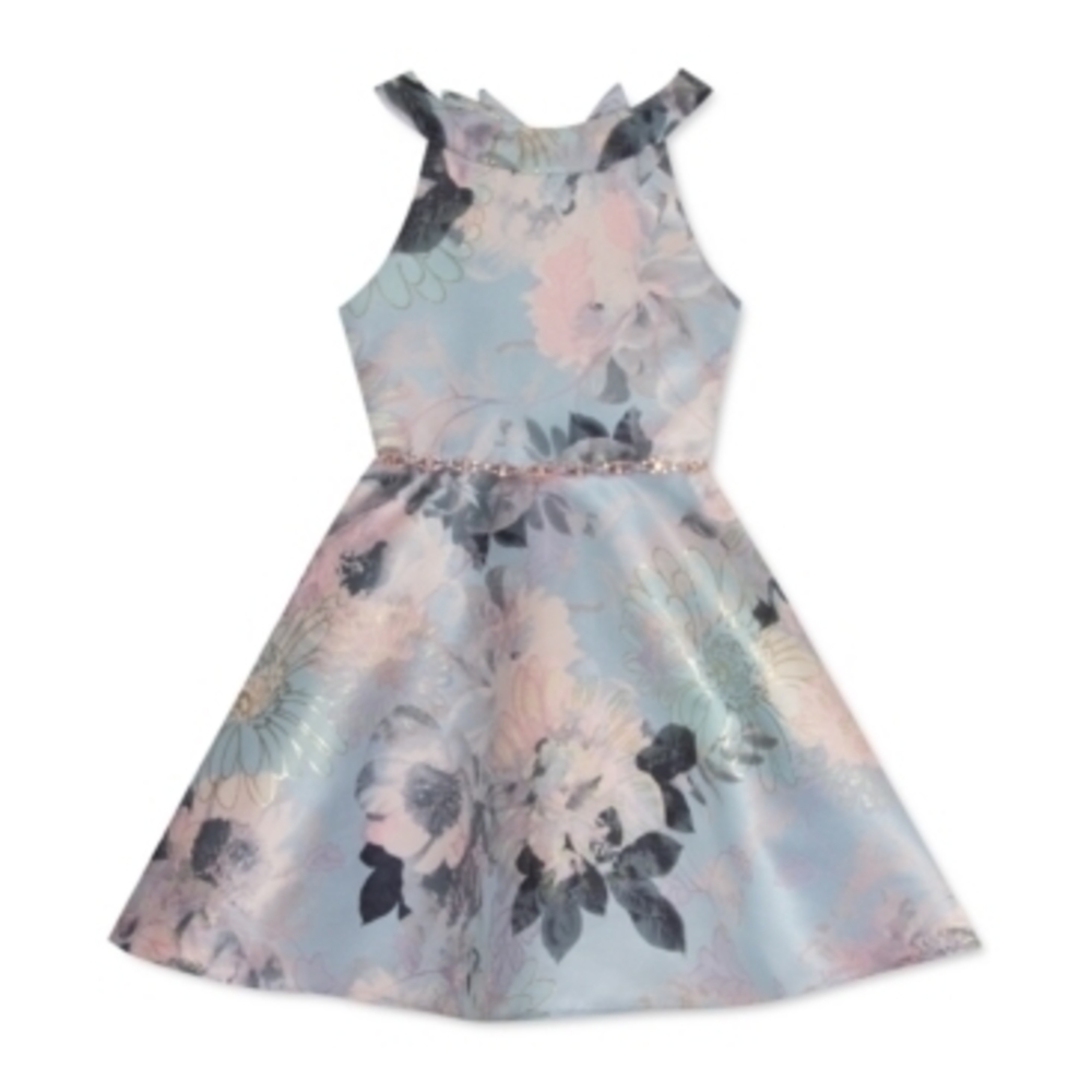 Rare Editions Purple Foil Skater Dress 4T - Limited Edition